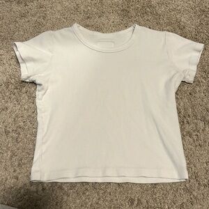 Daily Drills cropped ribbed tshirt